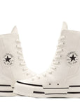 Converse Women's Chuck 70 Plus X-Hi High Top in Egret/Egret/Black