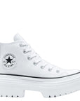 Converse Women's Chuck Taylor All Star Lugged Heel Platform in White/Black/Egret