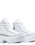 Converse Women's Chuck Taylor All Star Lugged Heel Platform in White/Black/Egret