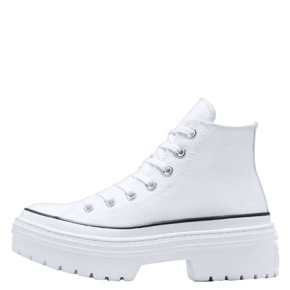 Converse Women&#39;s Chuck Taylor All Star Lugged Heel Platform in White/Black/Egret