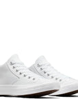 Converse Chuck Taylor All Star Malden Street Faux Leather Mid Top in White