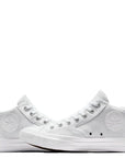 Converse Chuck Taylor All Star Malden Street Faux Leather Mid Top in White