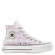 Converse Women&#39;s Chuck Taylor All Star Lift Platform High Gingham in Vintage White/Summit Pink