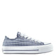 Converse Women&#39;s Chuck Taylor All Star Lift Platform Low Gingham in Obsidian/White/Vintage White