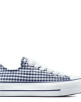 Converse Women's Chuck Taylor All Star Lift Platform Low Gingham in Obsidian/White/Vintage White