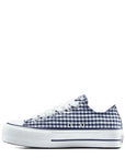 Converse Women's Chuck Taylor All Star Lift Platform Low Gingham in Obsidian/White/Vintage White