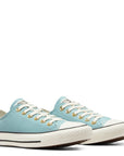 Converse Women's Chuck Taylor All Star Low Top Colourful Suede in Vernal Pool/Egret/Black