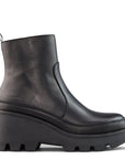 Cougar Women's Villa Leather Wedge Waterproof Boot with PrimaLoft® in Black