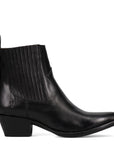 Frye Women's Sacha Chelsea in Black/Polished Soft Full Grain