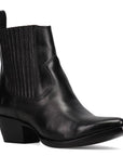 Frye Women's Sacha Chelsea in Black/Polished Soft Full Grain