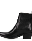 Frye Women's Sacha Chelsea in Black/Polished Soft Full Grain