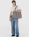 Baggu Small Cloud Carry-On in Snakeskin