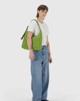 Baggu Nylon Shoulder Bag in Green Juice