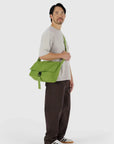 Baggu Nylon Messenger Bag in Green Juice