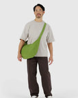 Baggu Large Nylon Crescent Bag in Green Juice