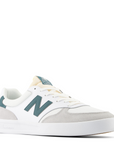 New Balance 300 Court in White with Brighton Grey and New Spruce