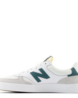 New Balance 300 Court in White with Brighton Grey and New Spruce