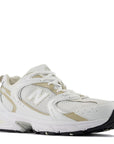 New Balance Youth 530 in White with Stoneware