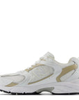 New Balance Youth 530 in White with Stoneware