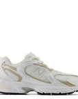 New Balance Youth 530 in White with Stoneware