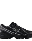 New Balance Youth 740 in Black with Silver Metallic