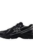 New Balance Youth 740 in Black with Silver Metallic