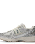 New Balance Women's 1906R in Silver Metalic with Sea Salt and New Spruce