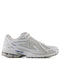 New Balance Women&#39;s 1906R in White with Team Royal and Silver Metallic