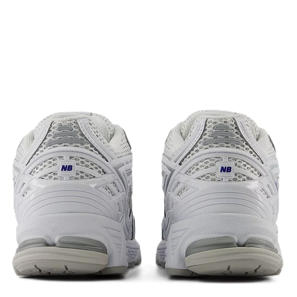 New Balance Women&#39;s 1906R in White with Team Royal and Silver Metallic