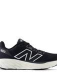 New Balance Women's Fresh Foam X 880v14 in Black with Sea Salt and Silver Metallic