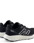 New Balance Women's Fresh Foam X 880v14 in Black with Sea Salt and Silver Metallic