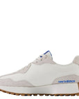 New Balance Women's 327 in Moonbeam with Blue Oasis