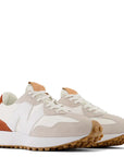 New Balance Women's 327 in Sea Salt with Rust Oxide