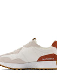 New Balance Women's 327 in Sea Salt with Rust Oxide