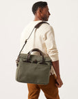 Filson Rugged Twill Original Briefcase in Ottergreen