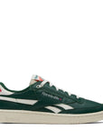 Reebok Men's Club C Revenge Vintage in Dark Green/Chalk/Neon Cherry