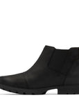 Sorel Women's Emelie III Chelsea Bootie in Black/Black