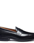 Solovair Penny Loafer in Black Hi-Shine