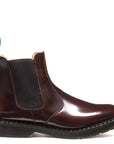 Solovair Dealer Boot in Burgundy Rub-Off