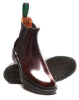 Solovair Dealer Boot in Burgundy Rub-Off