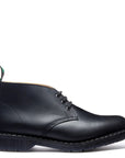 Solovair 3 Eye Chukka Boot in Black Greasy