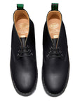 Solovair 3 Eye Chukka Boot in Black Greasy