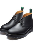 Solovair 3 Eye Chukka Boot in Black Greasy