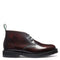 Solovair 3 Eye Chukka Boot in Burgundy Rub-Off