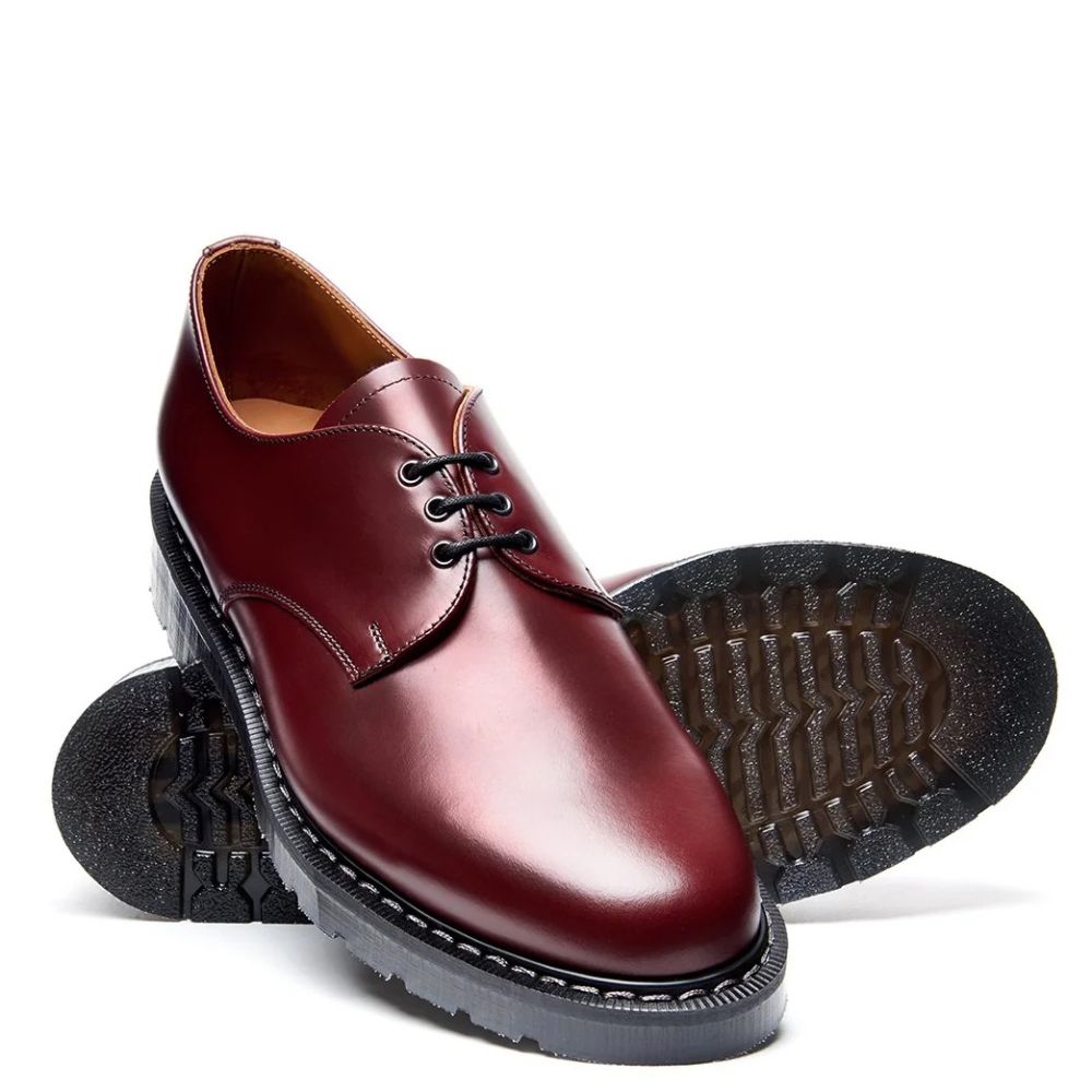 Solovair Gibson Shoe in Oxblood Hi-Shine