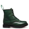 Solovair 8 Eye Derby Boot in Green Hi-Shine