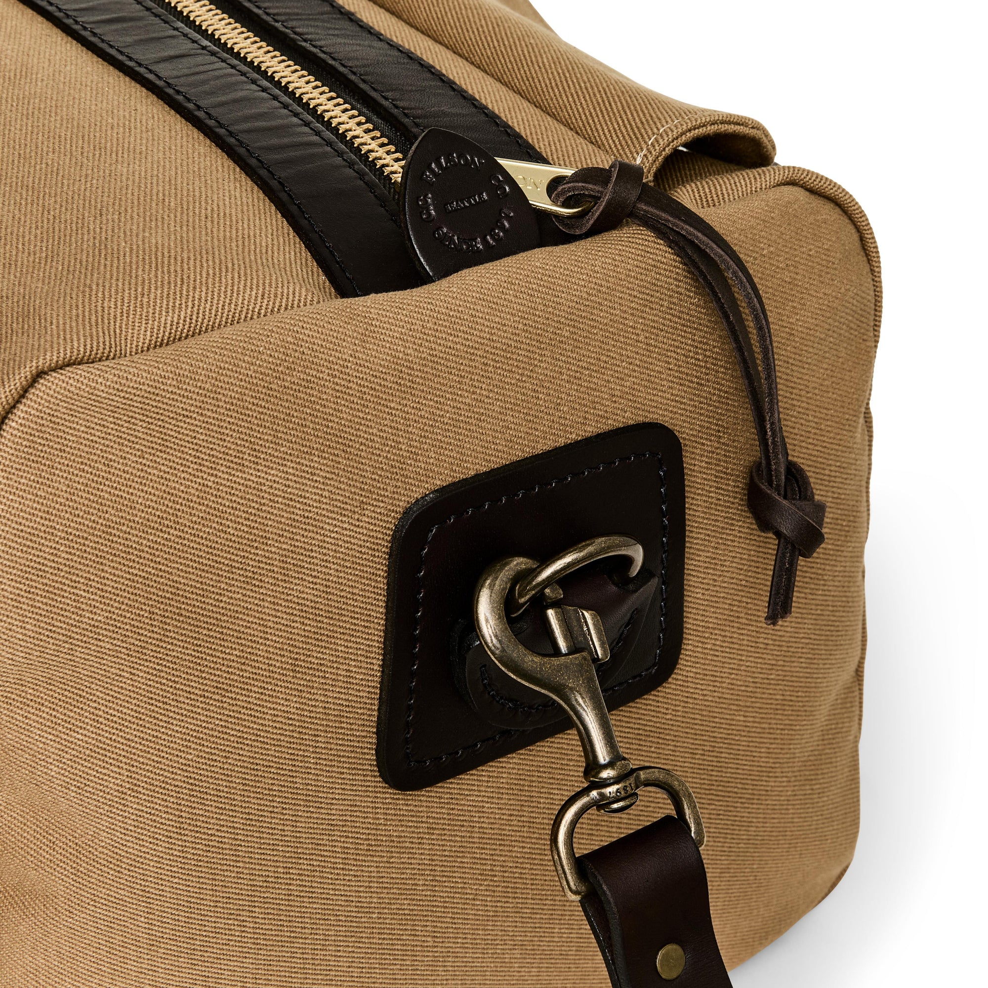 Filson Small Rugged Twill Duffle Bag in Tan