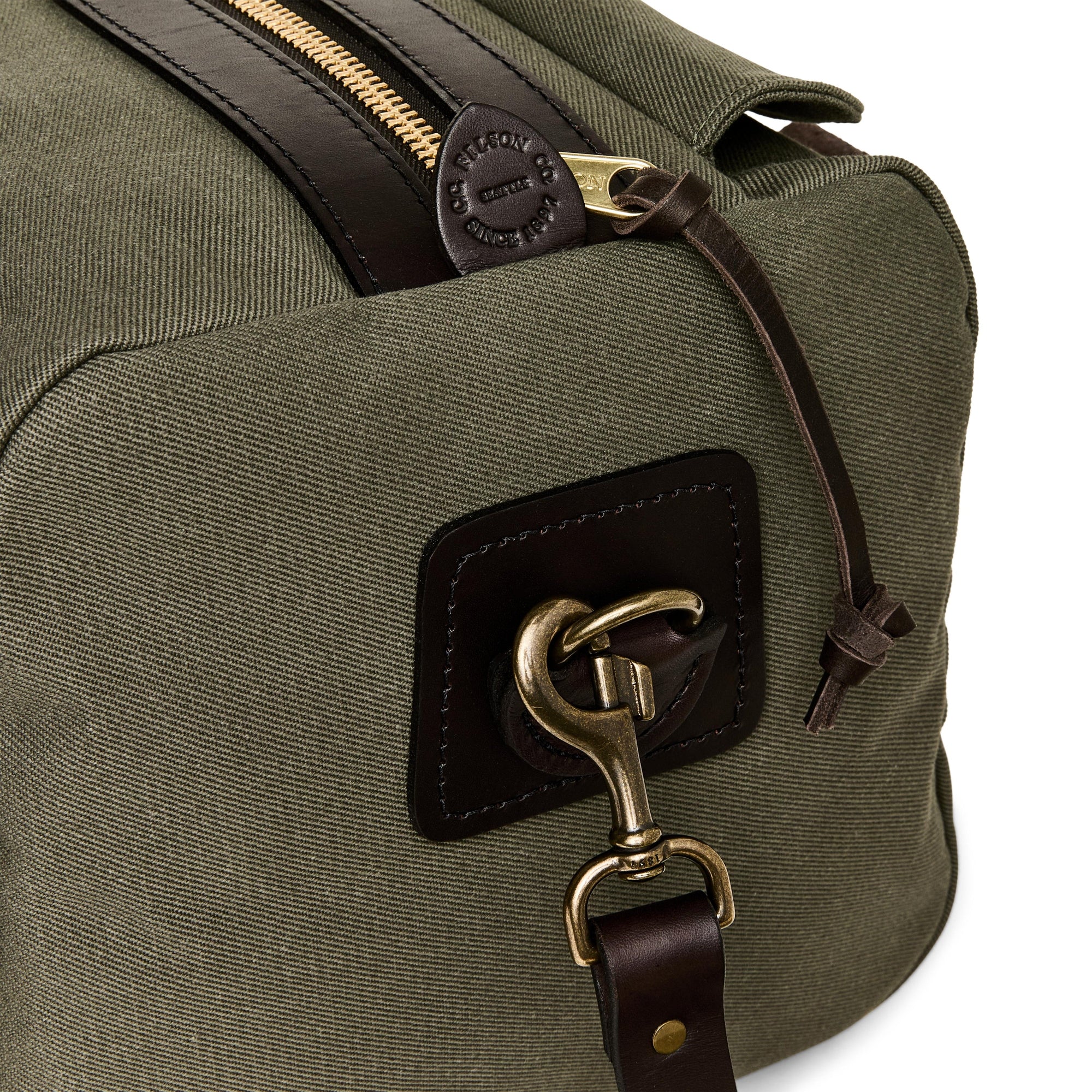 Filson Small Rugged Twill Duffle Bag in Ottergreen