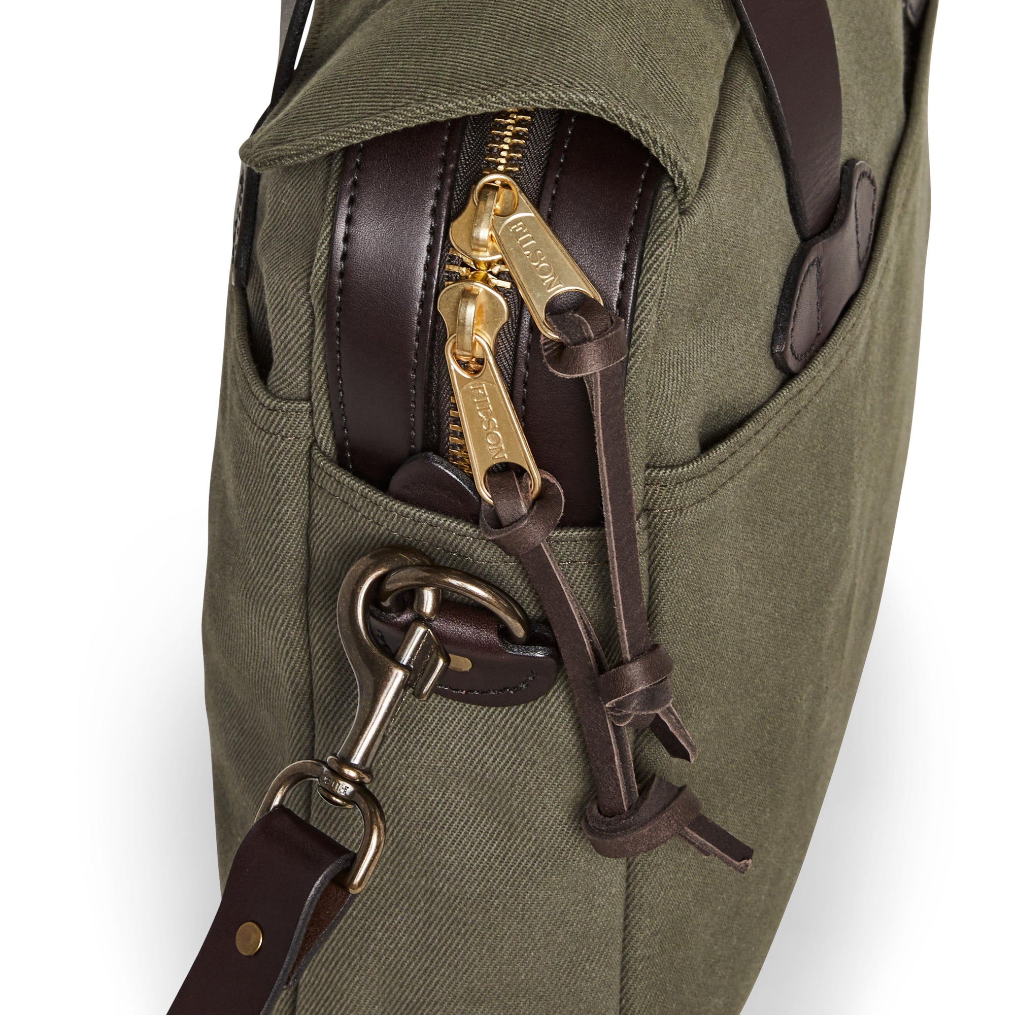 Filson Rugged Twill Original Briefcase in Ottergreen