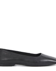 Vagabond Women's Delia Flats in Black Leather